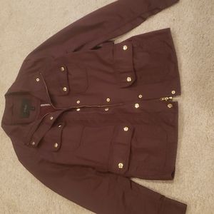 J.Crew burgundy moto jacket